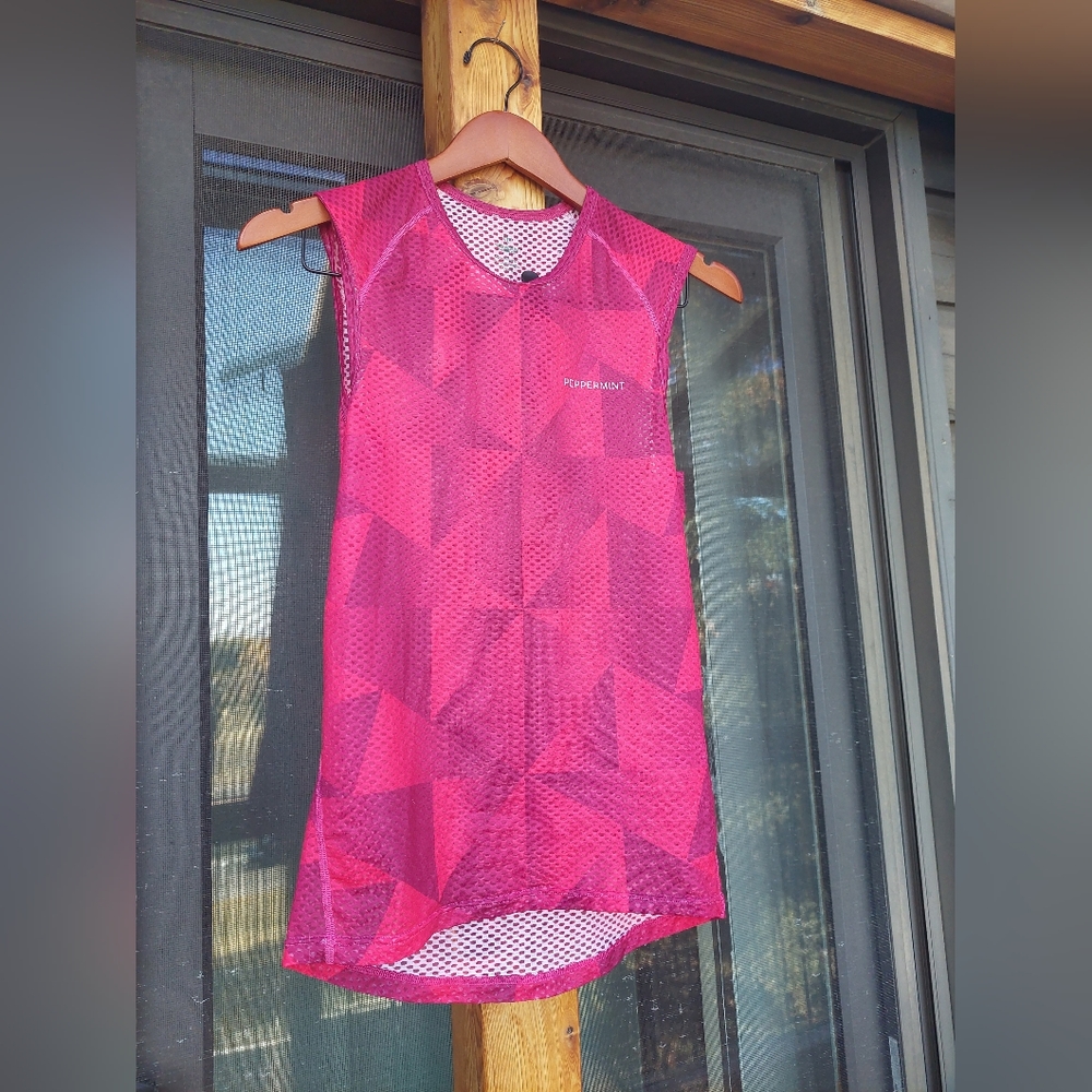 Peppermint Pink Geometric Tank Top